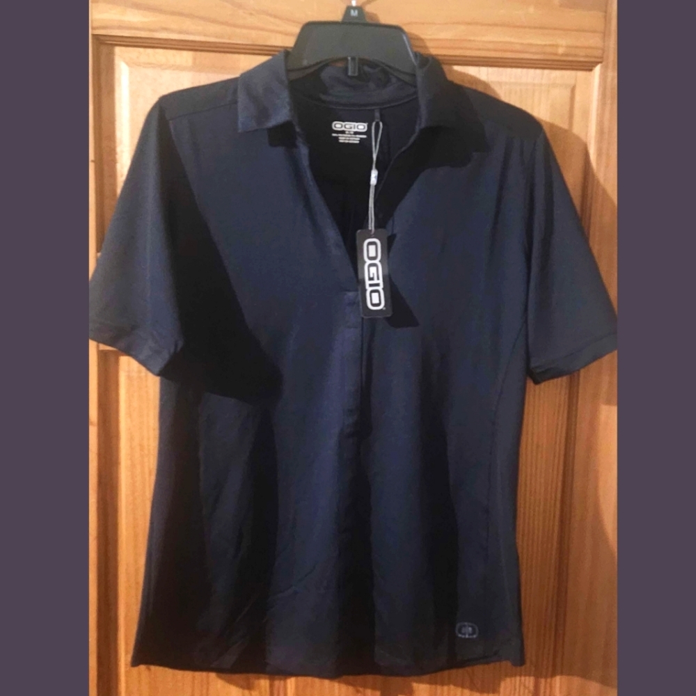OGIO Black Mens Polo Shirt Sz Med